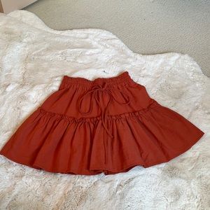 Dark Orange Skirt